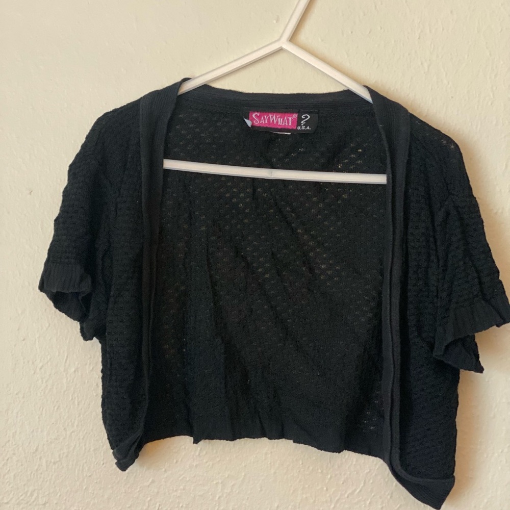 Say What? Black Valero sweater for girls